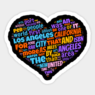 I love Los Angeles Sticker